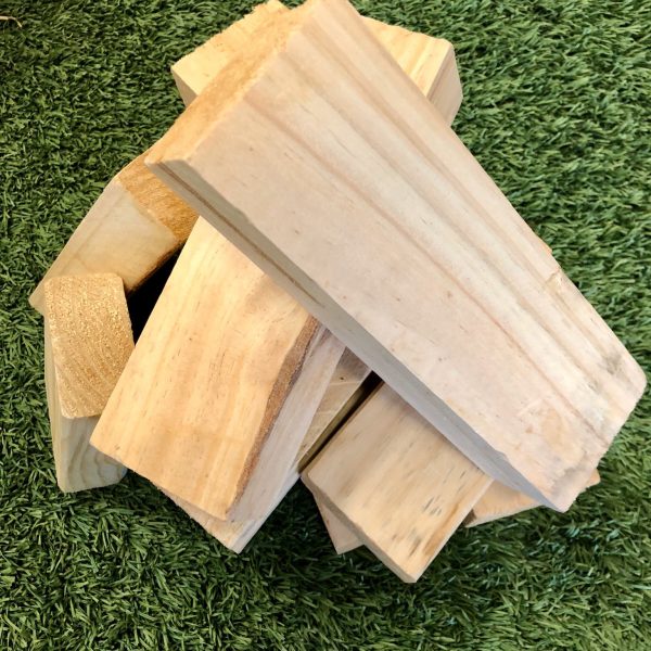 cheap firewood bags with pinewood blocks